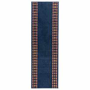 vidaXL Jooksurug FLORNES Kootud Sinine 100 x 400 cm PP 7 mm