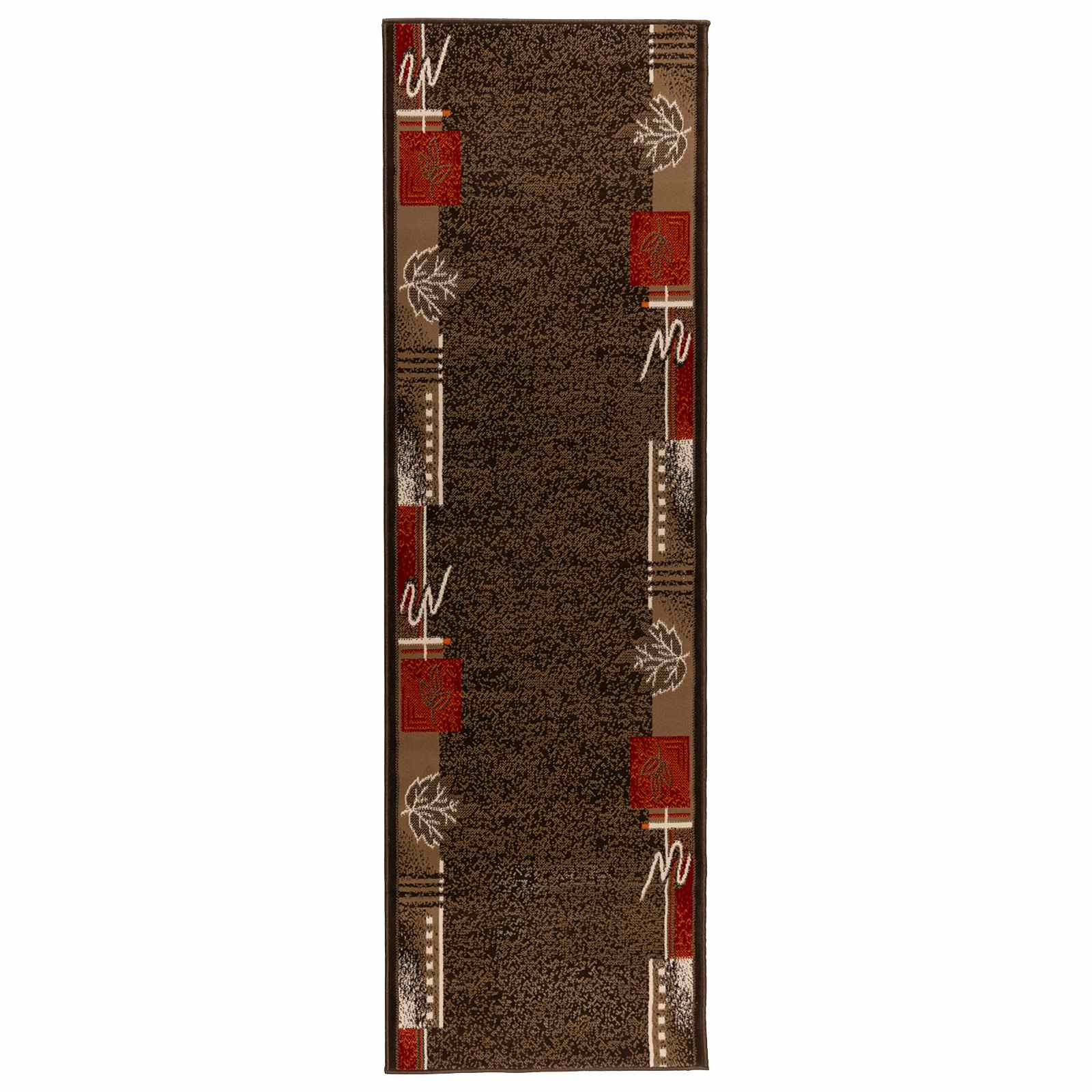 vidaXL Behúň na koberce FLORNES Tkaný Hnedá 67 x 450 cm PP 7 mm