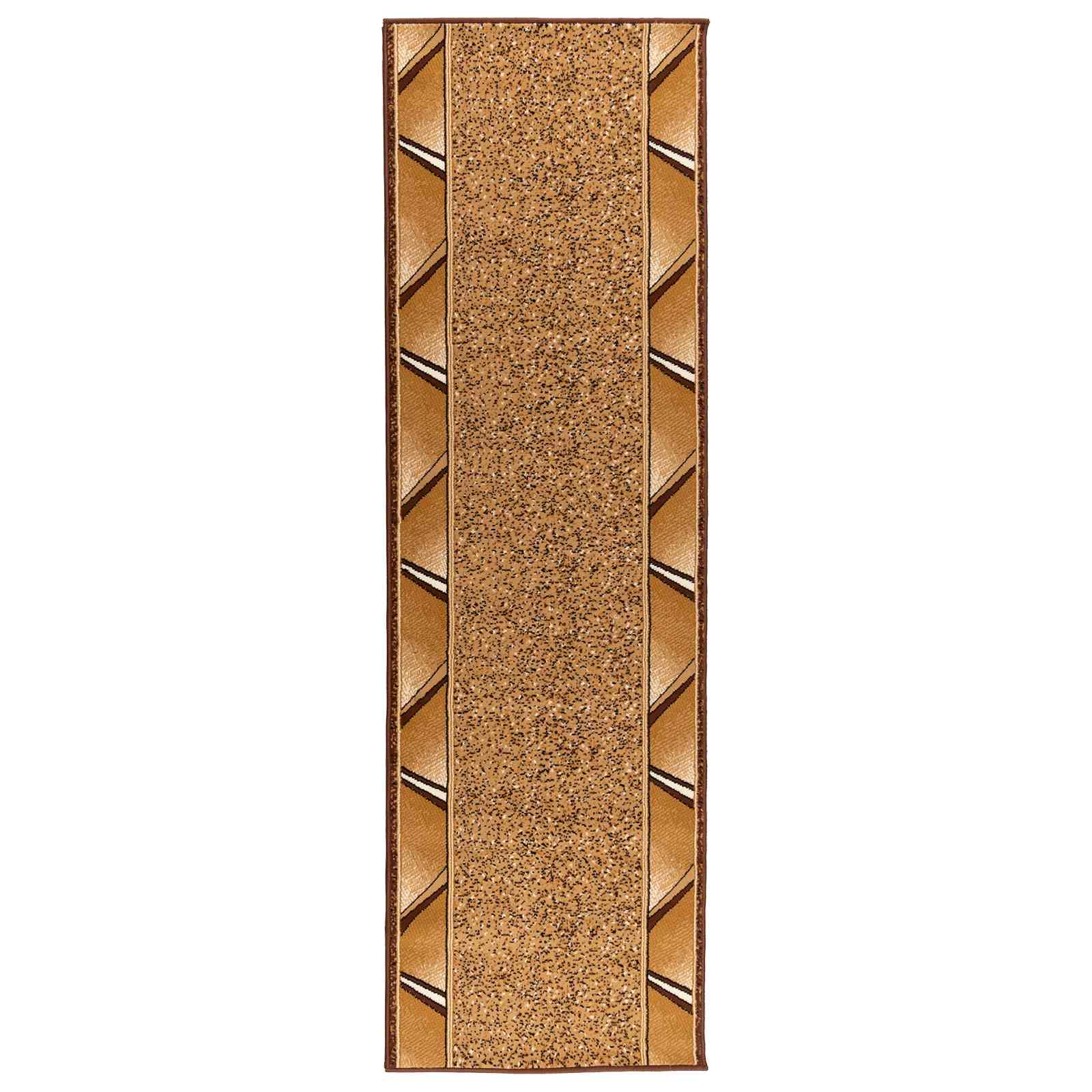 vidaXL Behúň na koberce FLORNES Tkaný Okrová 67 x 200 cm PP 7 mm