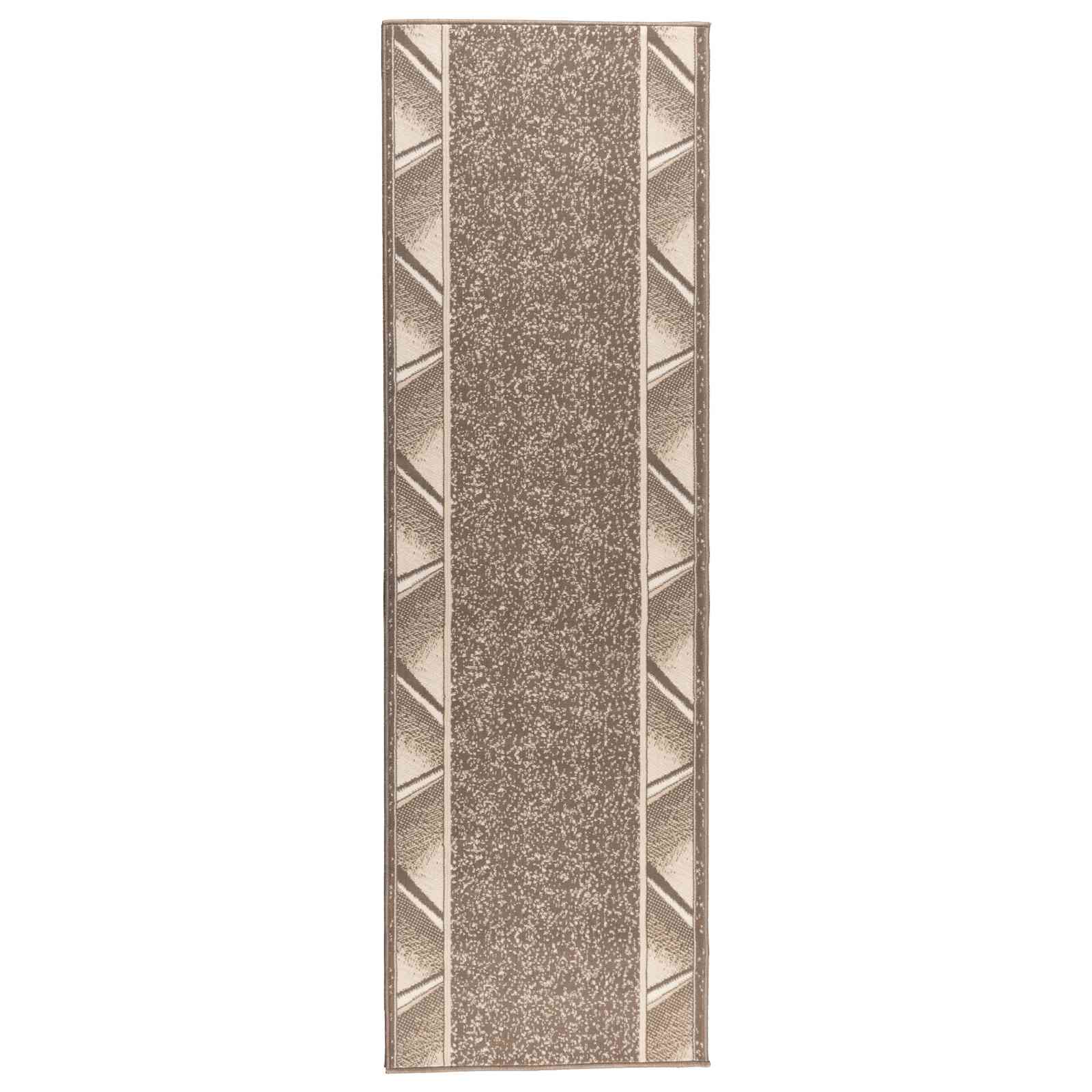 vidaXL Behúň na koberce FLORNES Tkaný Sivohnedá 67 x 150 cm PP 7 mm