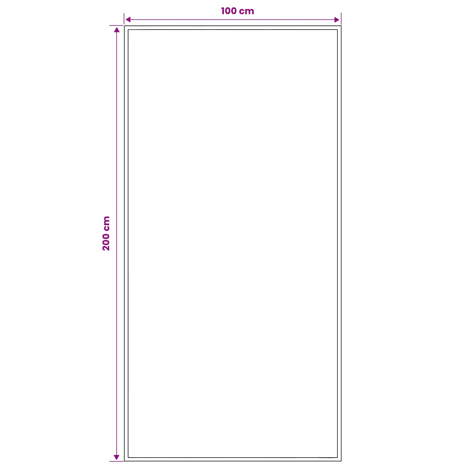 Tekstilni preproga FLORNES Tkano Ekru vzorec 100 x 200 cm PP