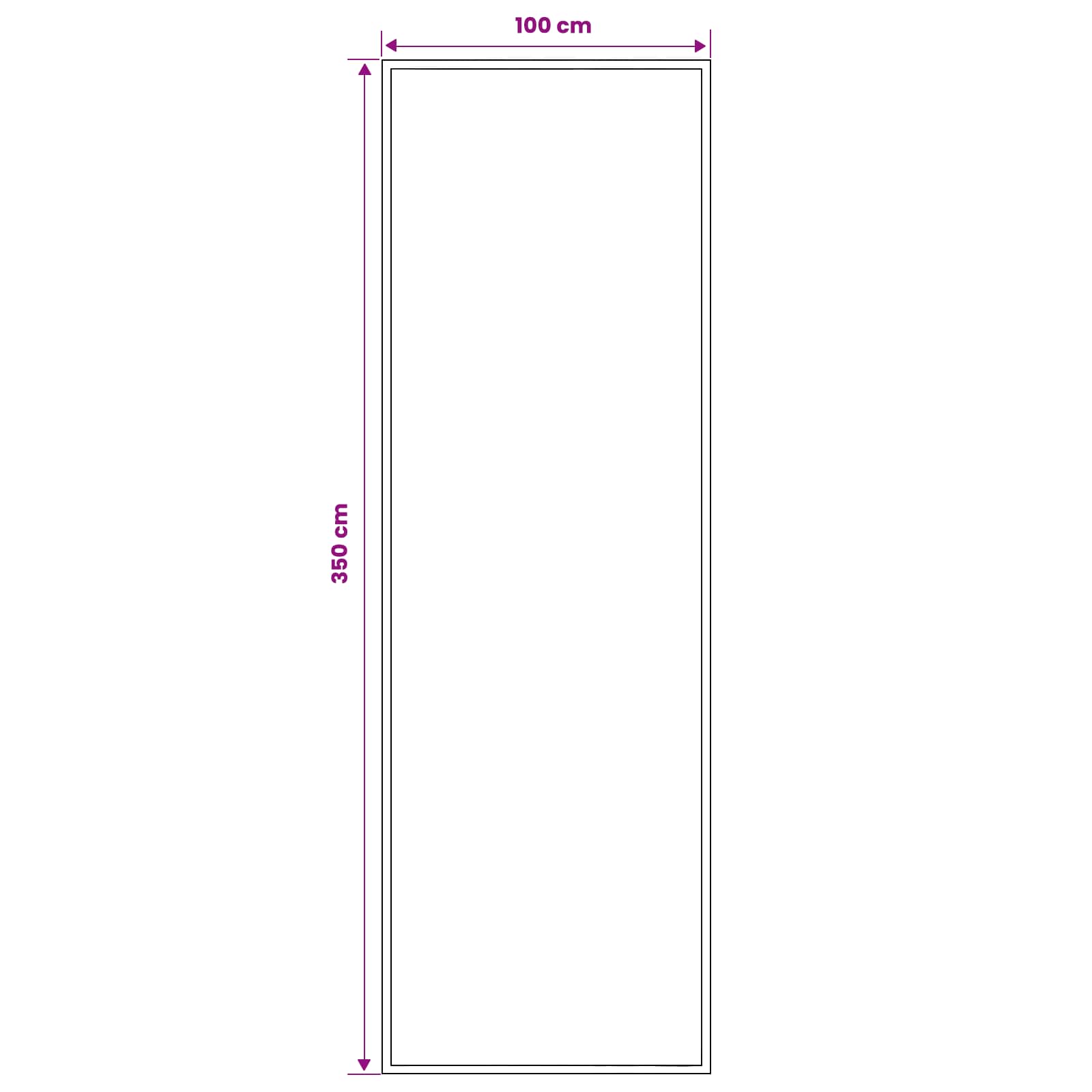 Tekstilni preproga FLORNES Tkano Siv vzorec 100 x 350 cm PP