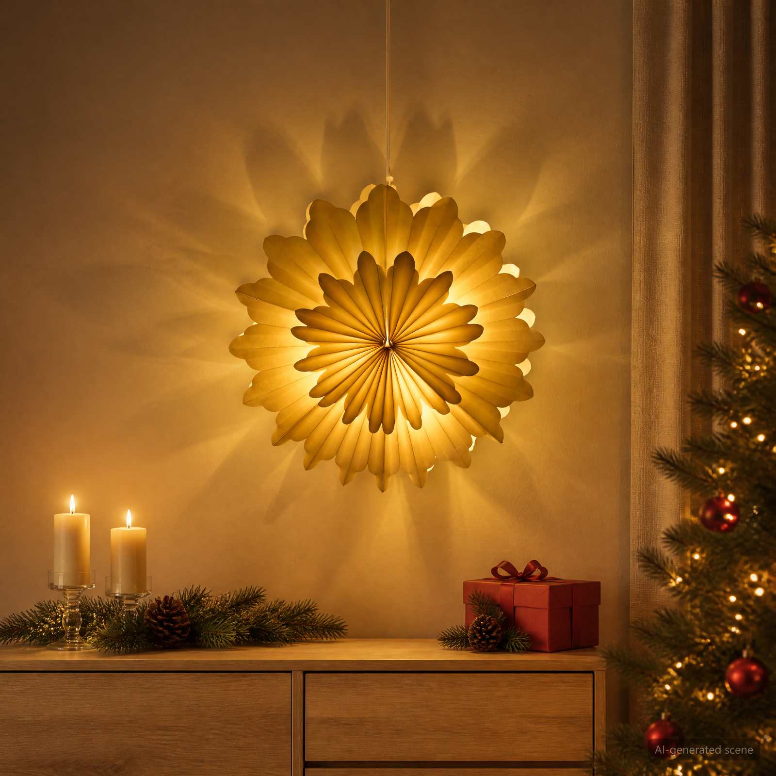 Božična Osvetljava RAAHE 10 LED Toplo bela 45 x 17 x 45 cm