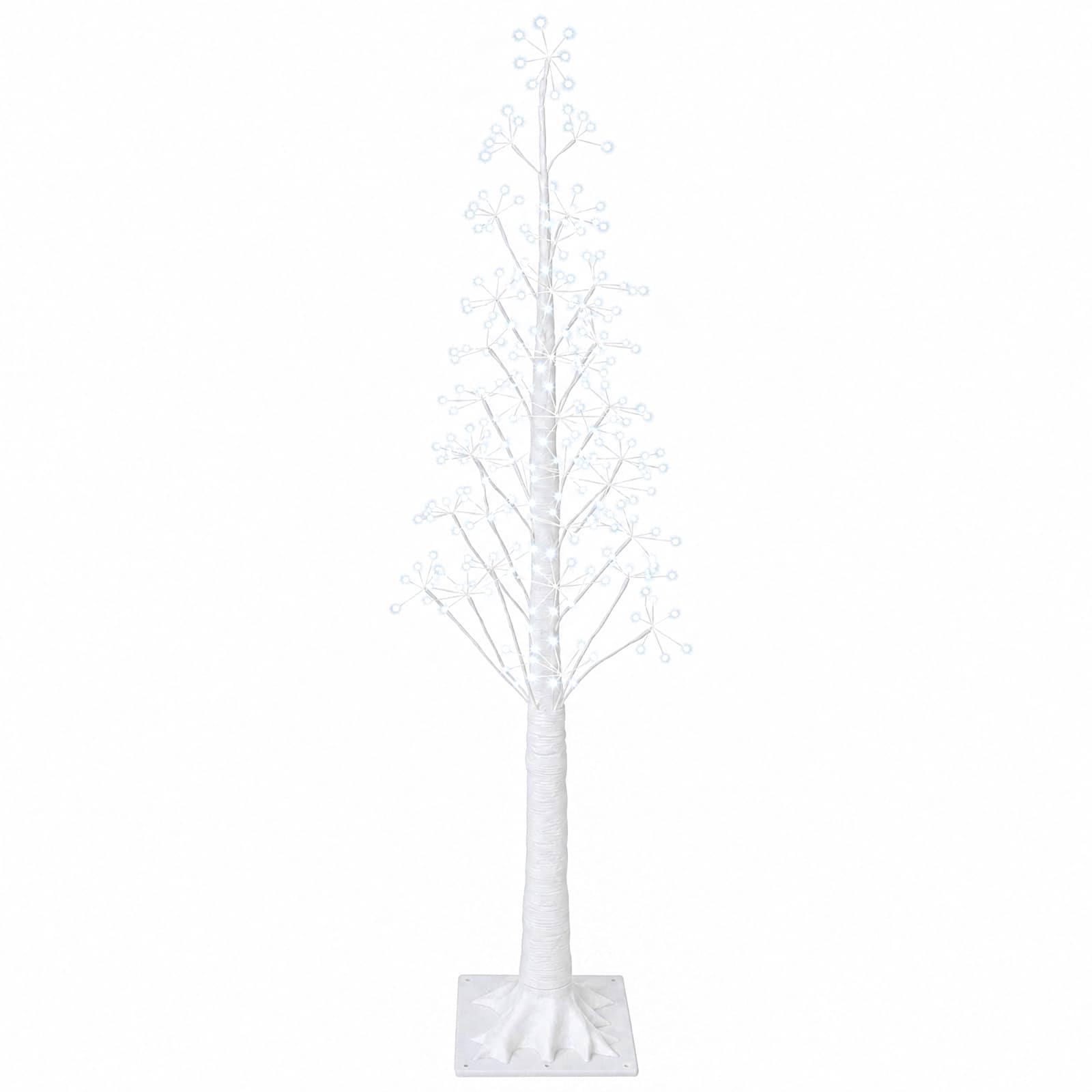 Božično drevo starburst Bela 17 x 17 x 150 cm Plastika 304 LED