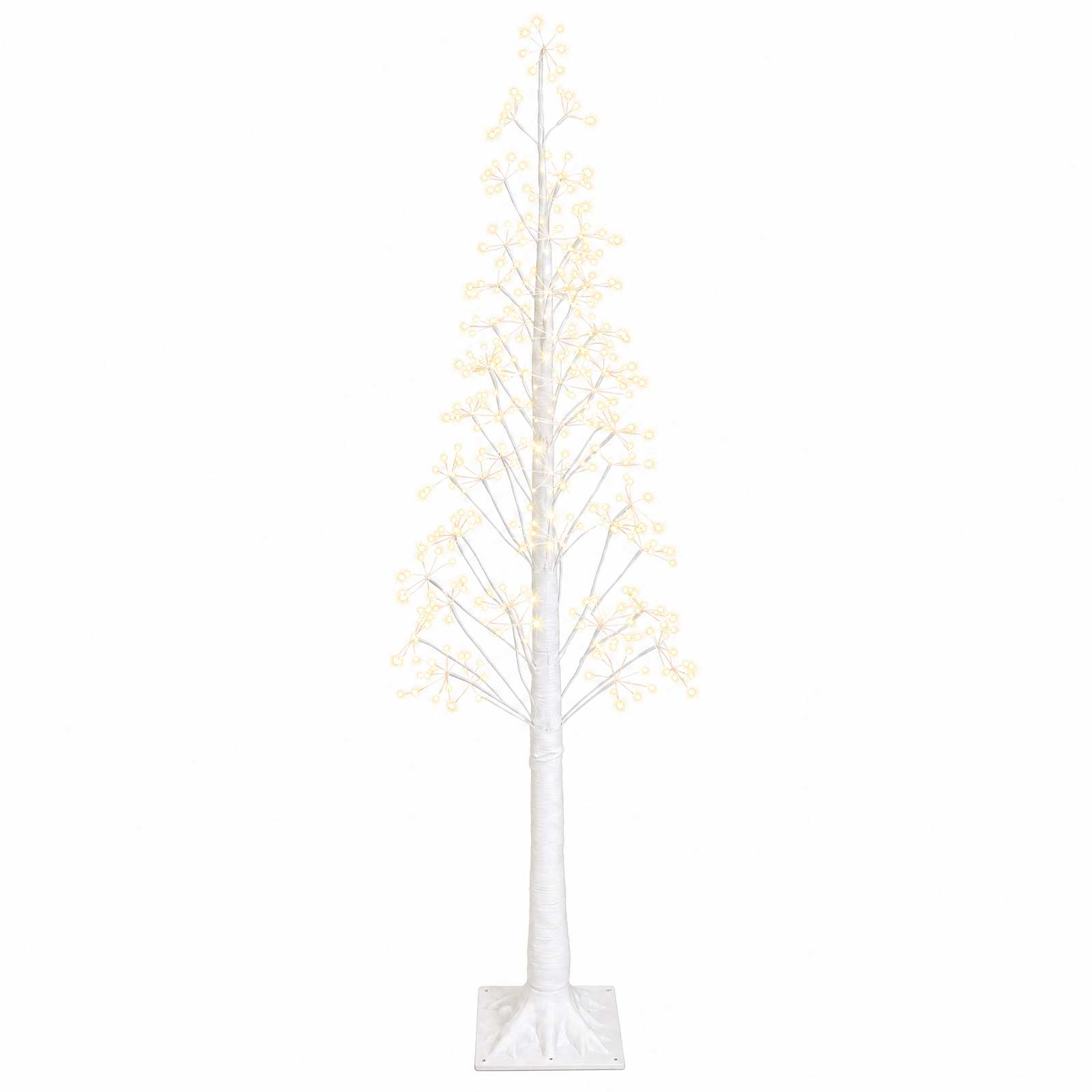 vidaXL Stjerneformet juletre Hvit 180 cm Plast 432 LED-lys