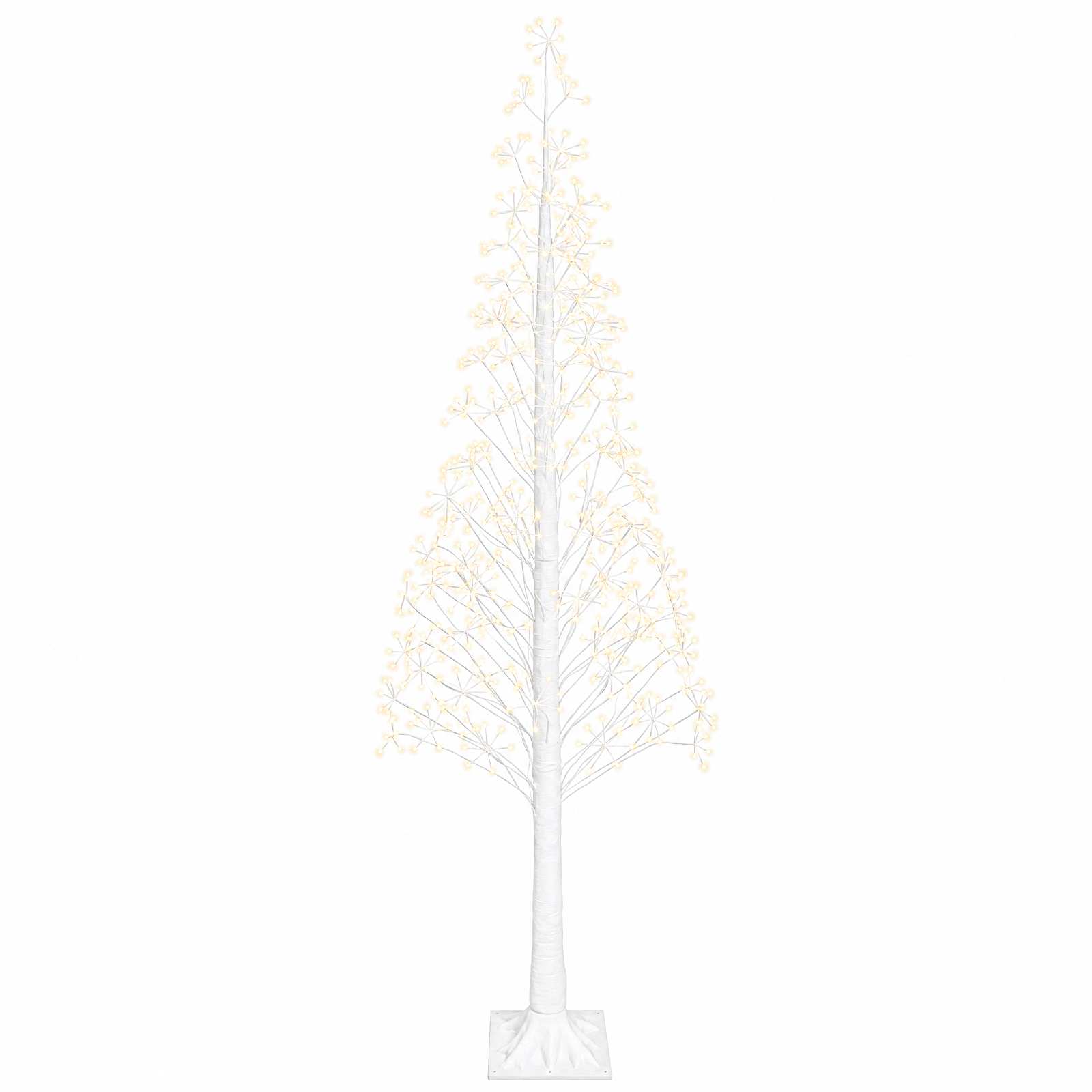 Božično drevo starburst Bela 25 x 25 x 240 cm Plastika 688 LED
