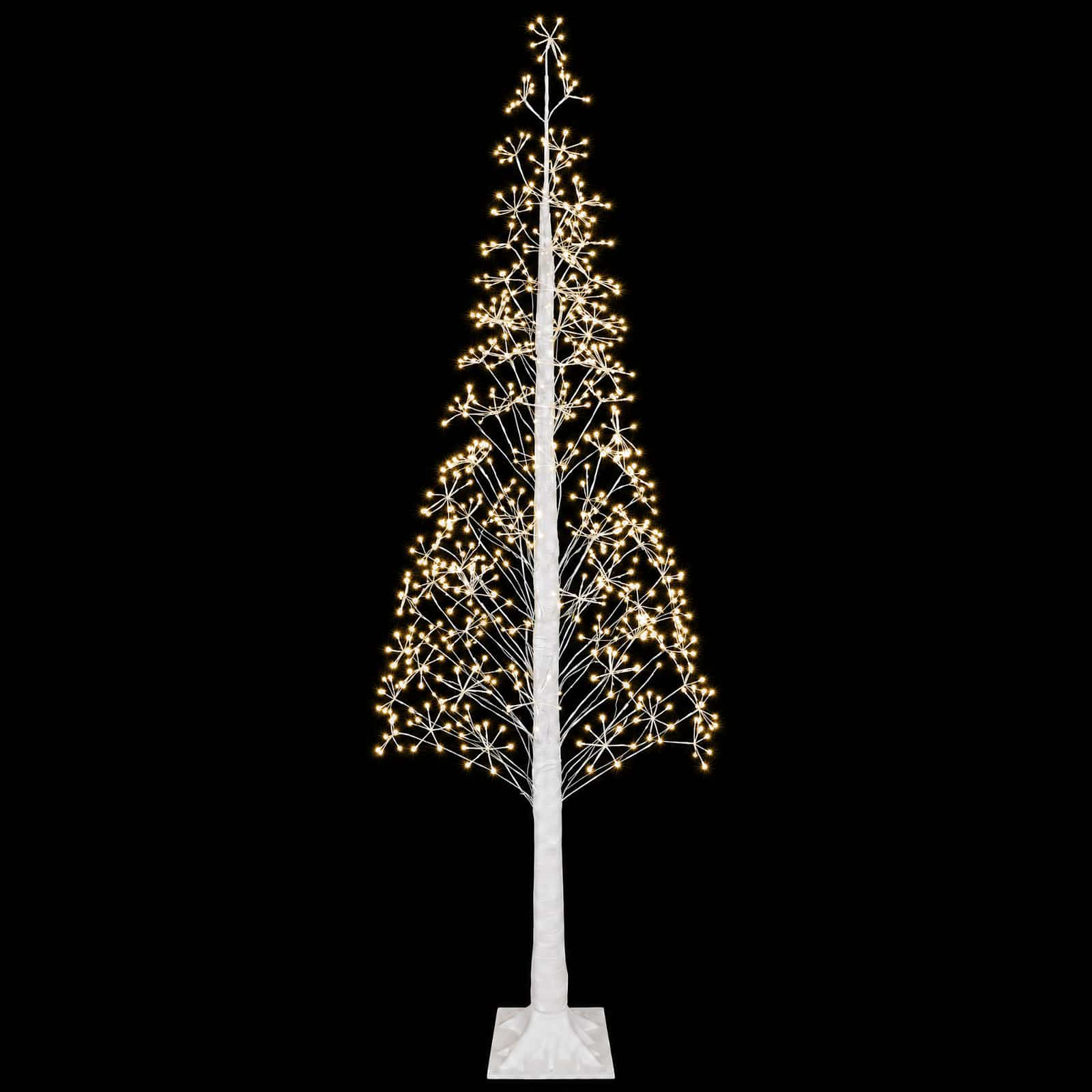 Božično drevo starburst Bela 25 x 25 x 240 cm Plastika 688 LED