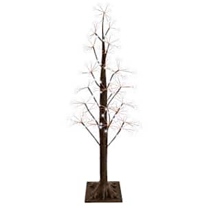 vidaXL T&auml;hekujuline j&otilde;ulupuu Pruun 120 cm Plastmass 240 LED-i