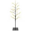 vidaXL Mikro-kask-j&otilde;ulupuu Must 18 x 18 x 120 cm Teras 279 LED-i