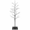vidaXL Mikro-kask-j&otilde;ulupuu Must 120 cm Teras 279 LED-i