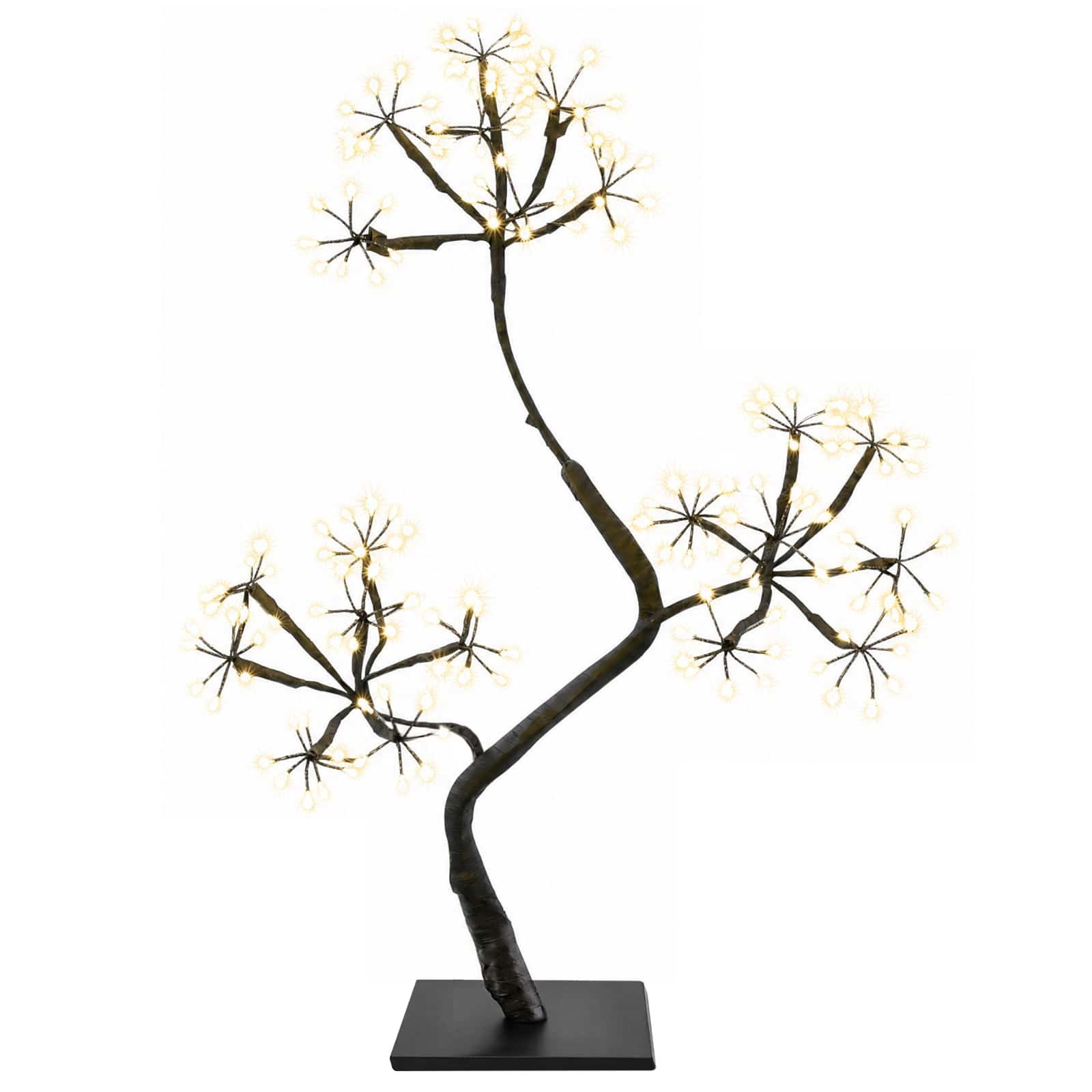 vidaXL LED vianočný stromček v tvare S 2 ks Čierna 45 cm Plast 336 LED