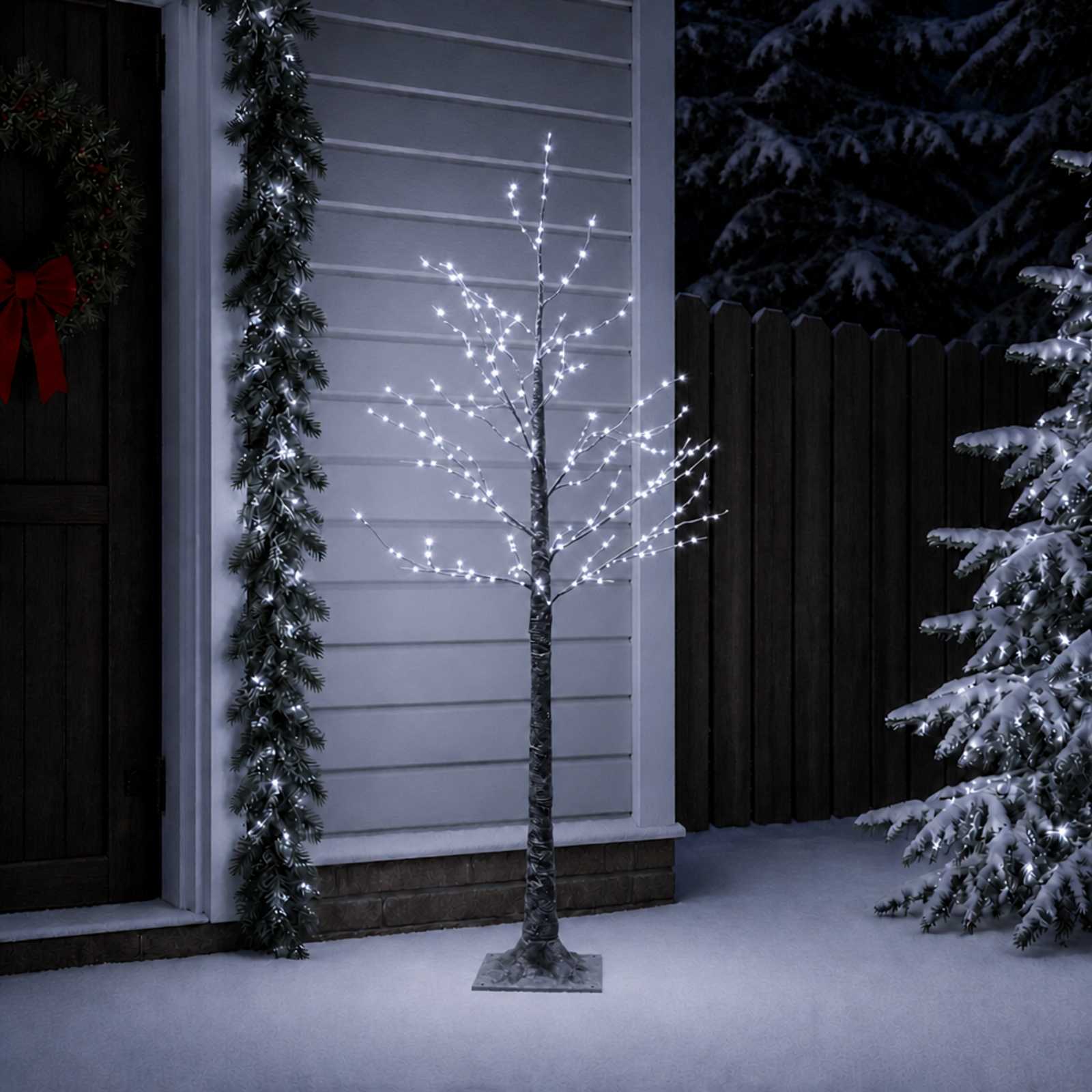 Lumega kaetud LED-jõulupuu Pruun 22 x 22 x 120 cm Plastmass 3 Kõik vajalik sinu aeda ja koju! Lumega kaetud LED-jõulupuu Pruun 22 x 22 x 120 cm Plastmass - Pilt 3
