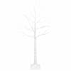 vidaXL Kase-j&otilde;ulupuu Valge 22 x 22 x 120 cm Plastmass 174 LED-i