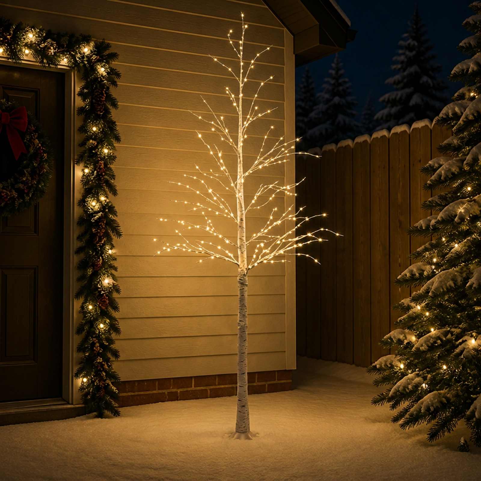 Birch Christmas Tree 406 LEDs — photo 1 of 6