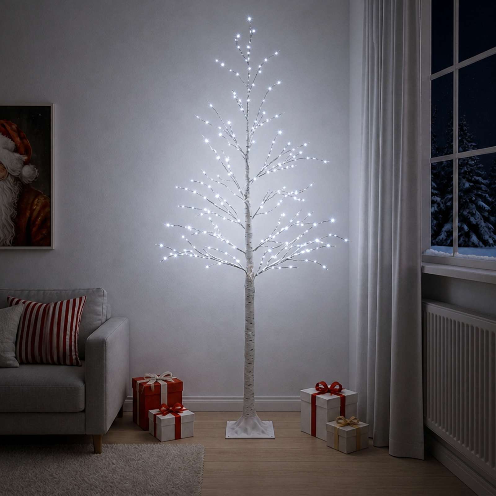 Birch Christmas Tree 493 LEDs — photo 1 of 6
