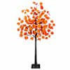 vidaXL LED-vahtrapuu Pruun 120 cm Plastmass 48 LED-i