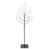 vidaXL LED j&otilde;ulupuu Must 120 cm Teras 100 LED-i