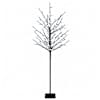 vidaXL LED-pallidega j&otilde;ulupuu Must 18 x 18 x 120 cm Teras 150 LED-i