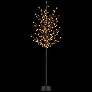 Vánoční LED stromek Černá 180 cm Ocel 220 LED - obrázek 4