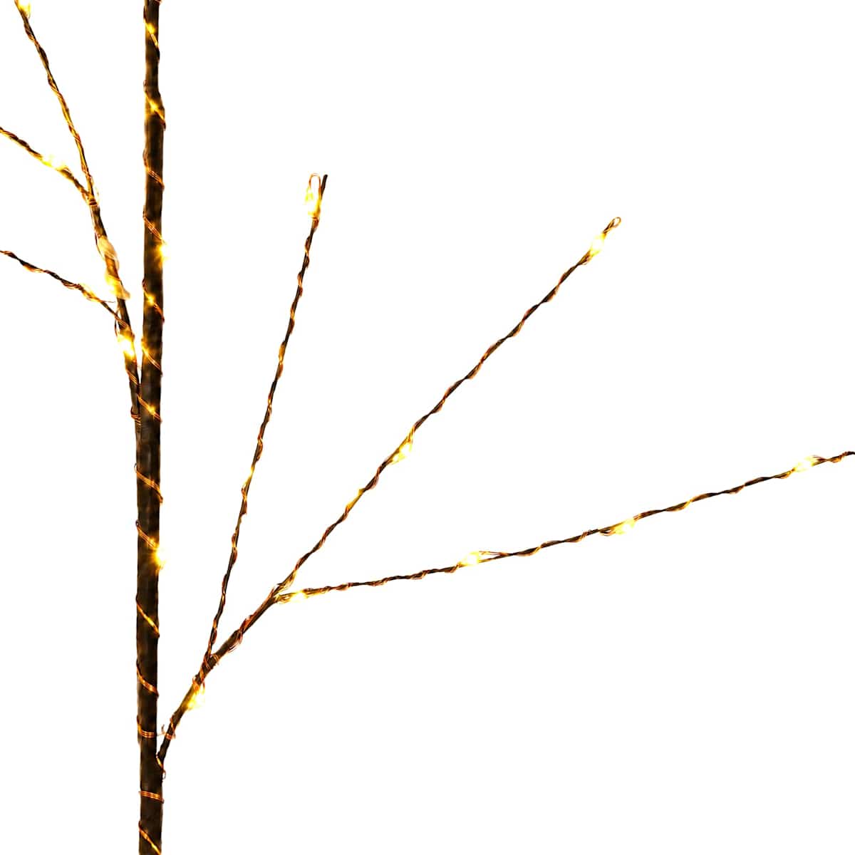 LED-kobbergrene som juledekoration 3 stk. Brun 62 cm Stål - Billede 5