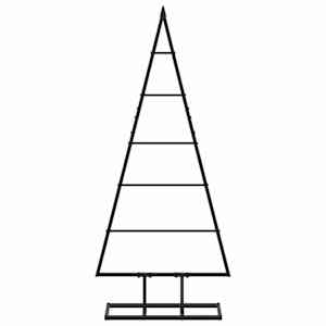 Kovový vánoční stromeček KUOPIO 90 cm Kov Černá - obrázek 4