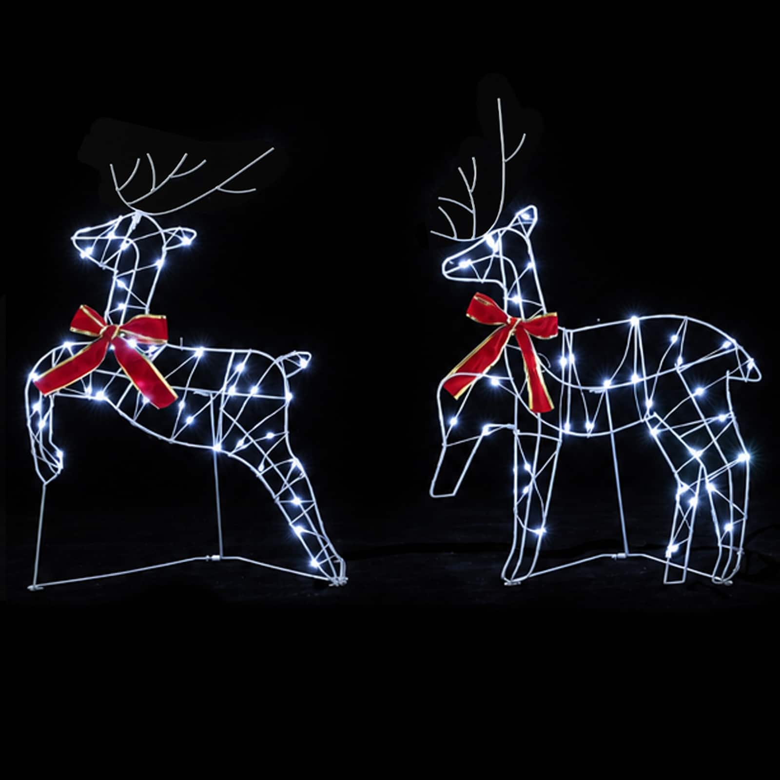 Božični jelenček 6 kos 270 LED Hladno bela