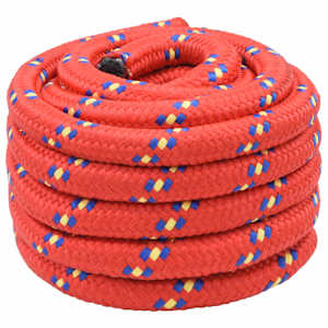 vidaXL Mitmeotstarbeline tarbek&ouml;is 30 mm 5 m Punane PP