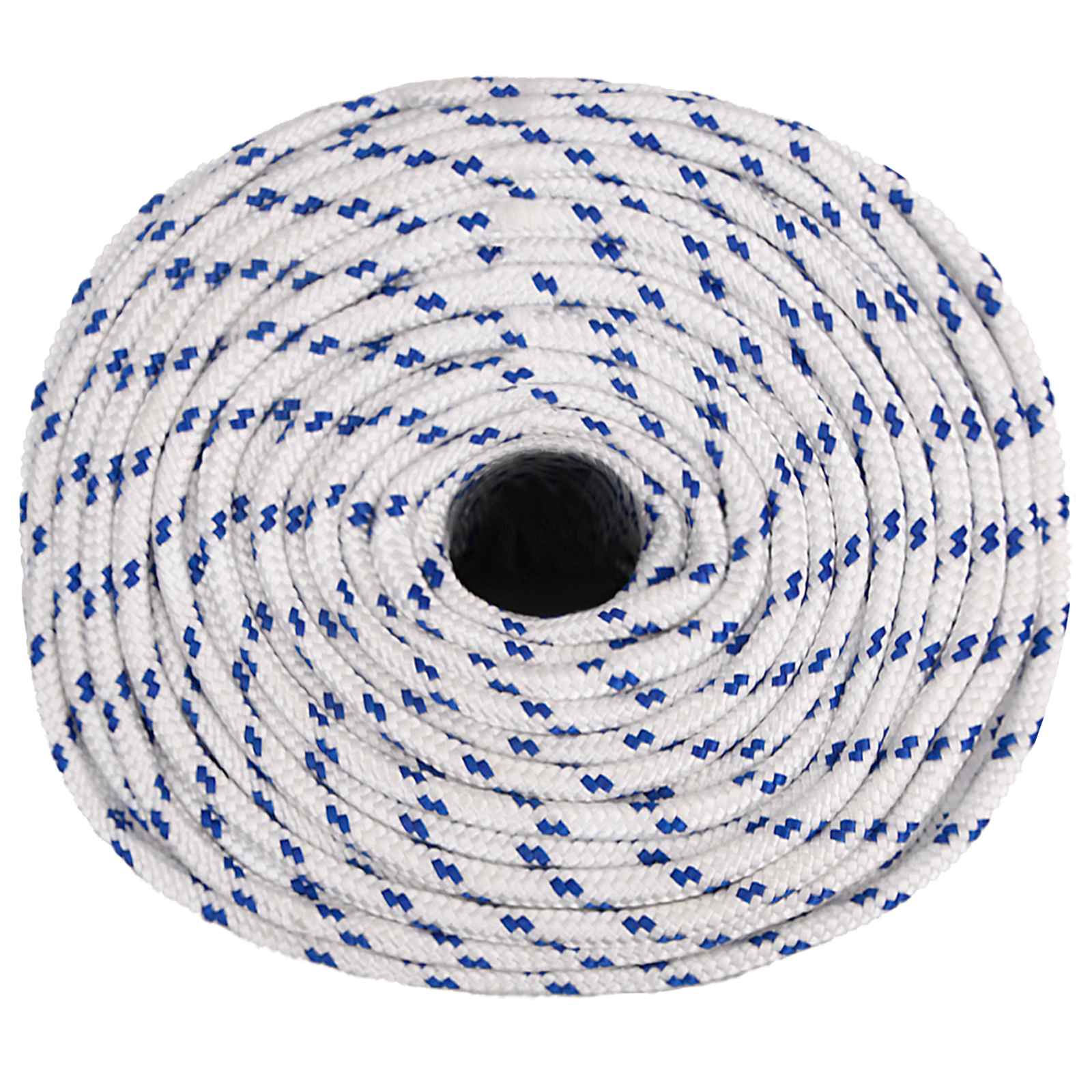 vidaXL - Multifunctioneel - touw - 10 - mm - 25 - m - Wit - en - Blauw - PP