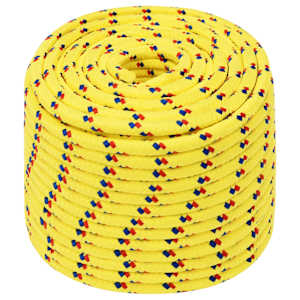 vidaXL Mitmeotstarbeline tarbek&ouml;is 12 mm 50 m Kollane PP