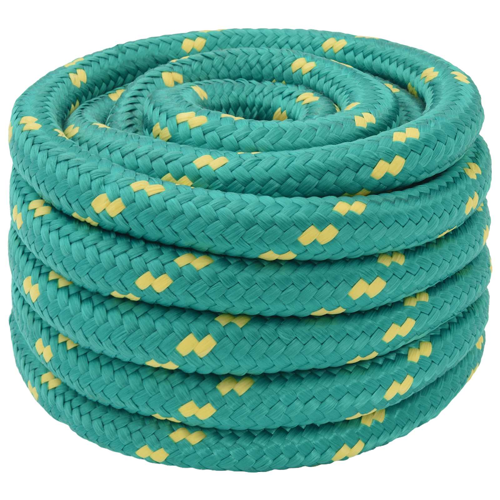 vidaXL Víceúčelové užitkové lano 30 mm 50 m Zelená PP