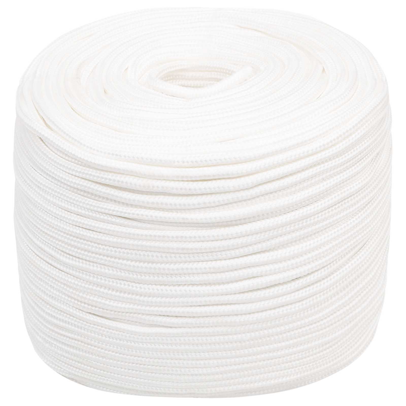 vidaXL Víceúčelové užitkové lano 8 mm 50 m Bílá PP 420 kg Max. nosnost