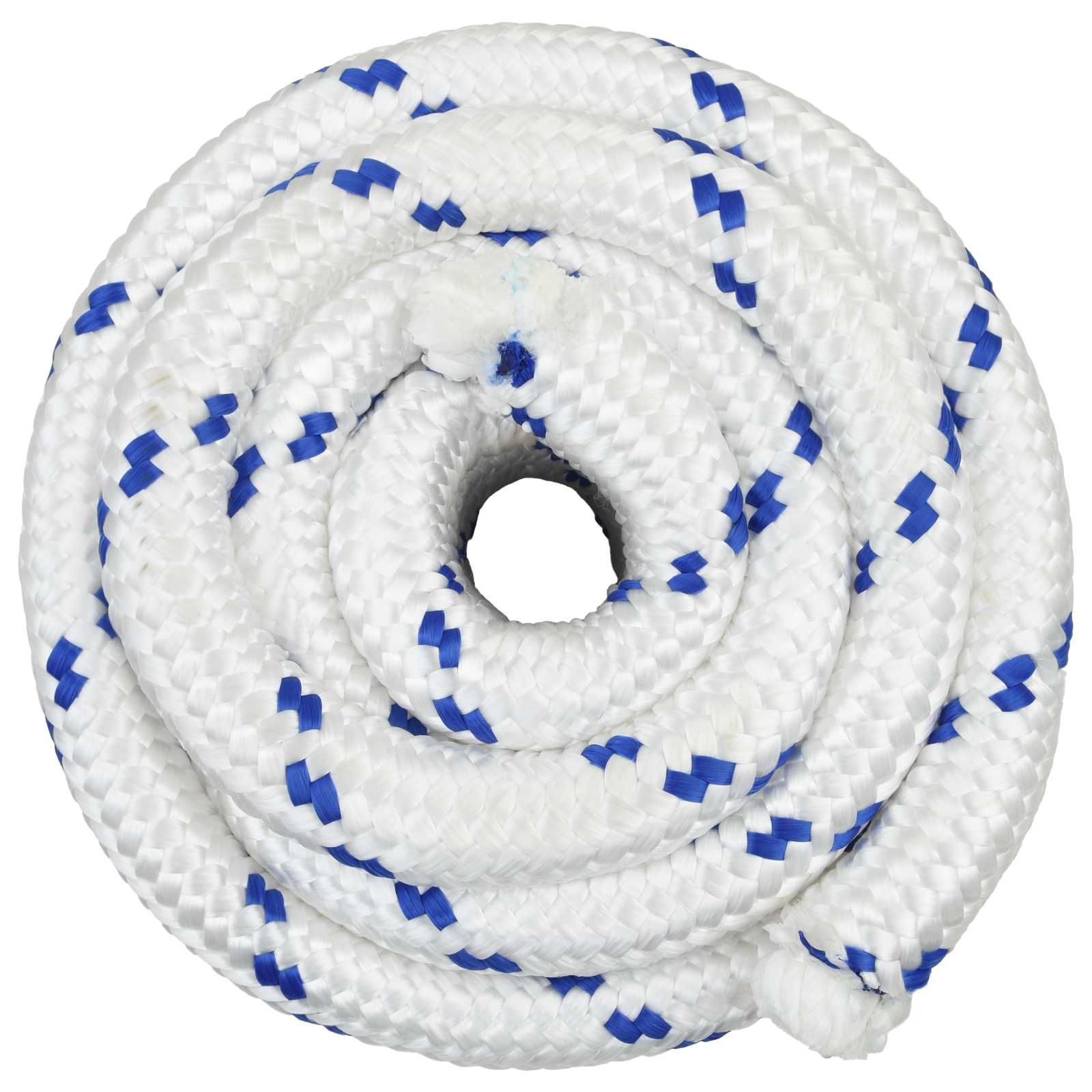 vidaXL - Multifunctioneel - touw - 50 - mm - 10 - m - Wit - en - Blauw - PP