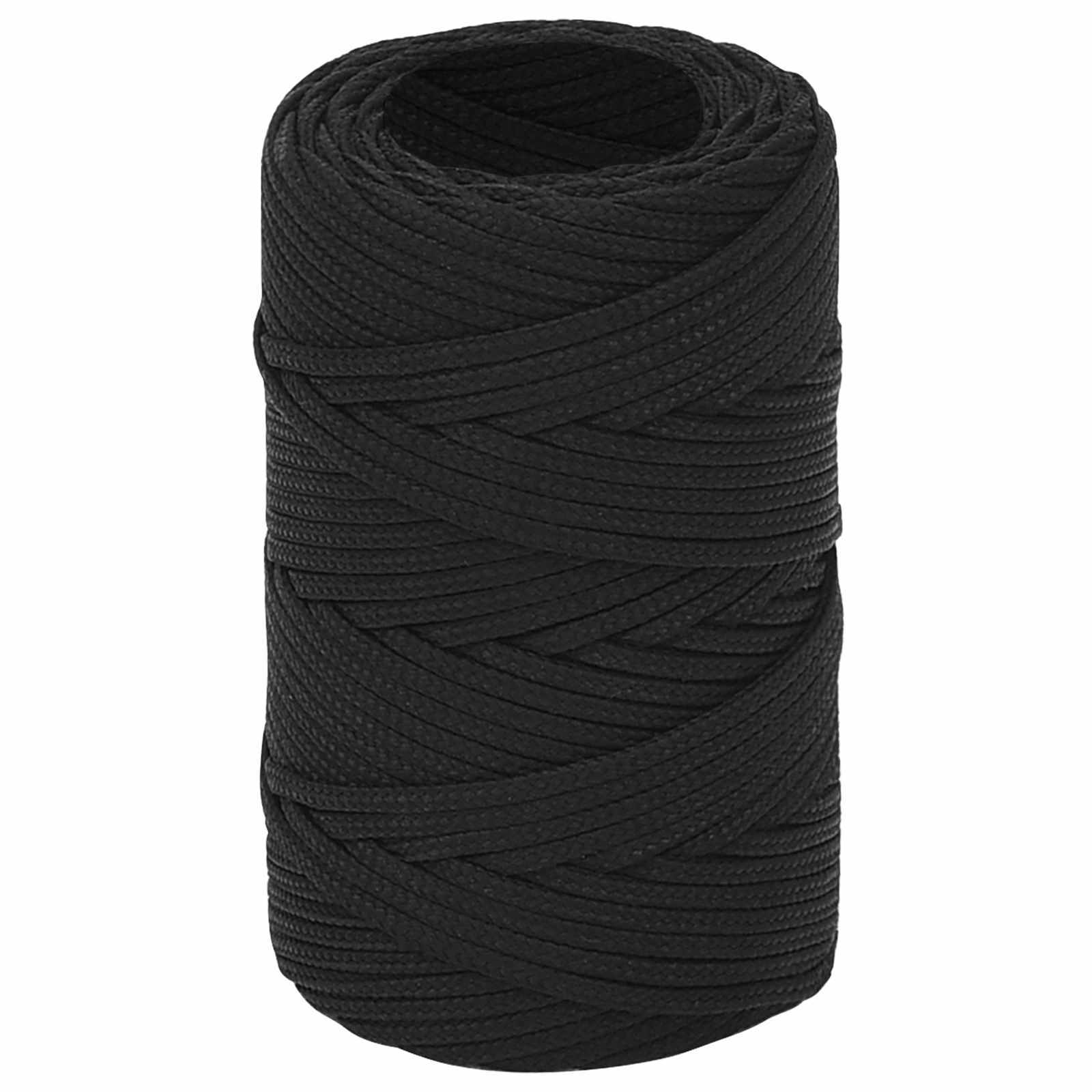 Večnamenska uporabna vrv 2 mm 25 m Črna PP