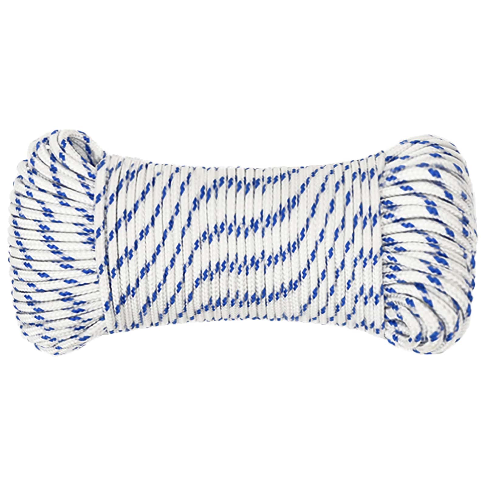 Večnamenska uporabna vrv 4 mm 100 m Bela in modra PP