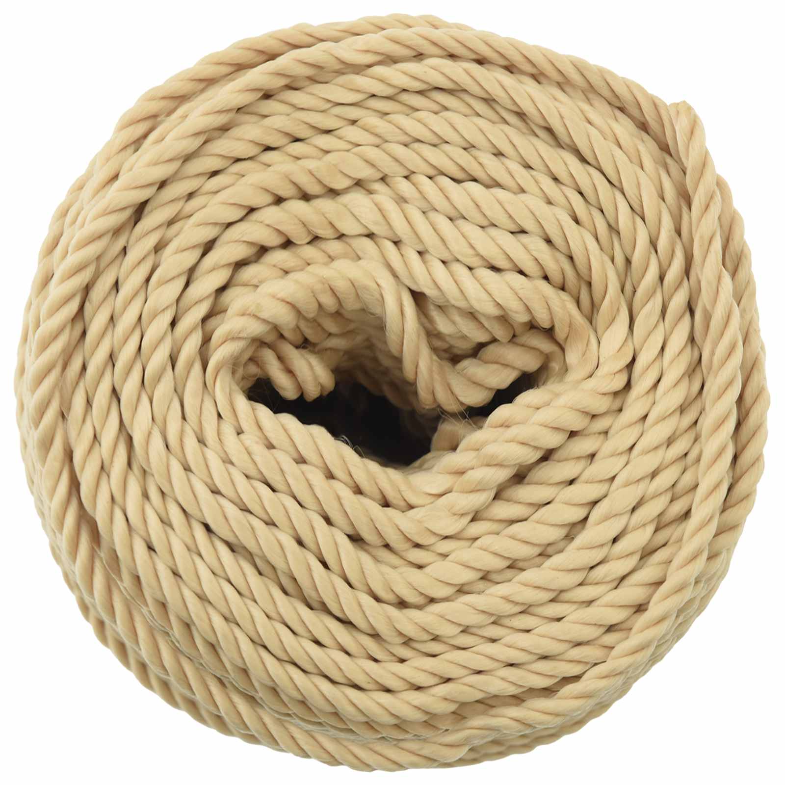 vidaXL - Multifunctioneel - touw - 6 - mm - 25 - m - Naturel - PP