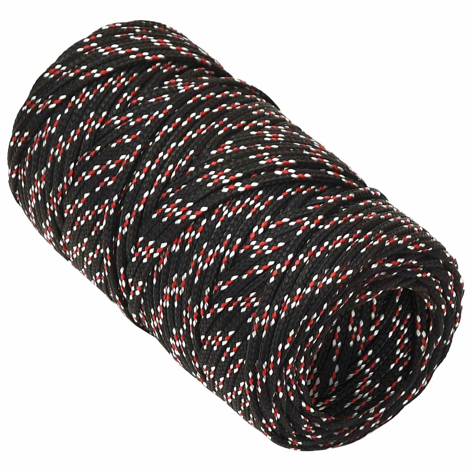 vidaXL - Multifunctioneel - touw - 2 - mm - 500 - m - Zwart - en - Rood - PP