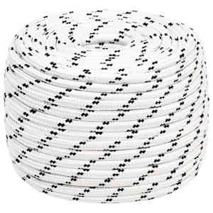 vidaXL Mitmeotstarbeline tarbek&ouml;is 14 mm 25 m Valge Pol&uuml;ester