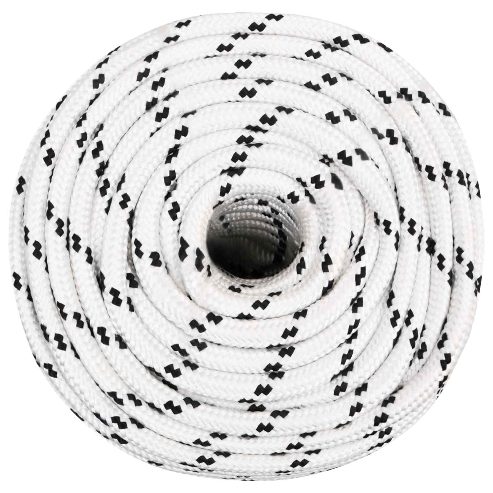 vidaXL - Multifunctioneel - touw - 14 - mm - 25 - m - Wit - Polyester