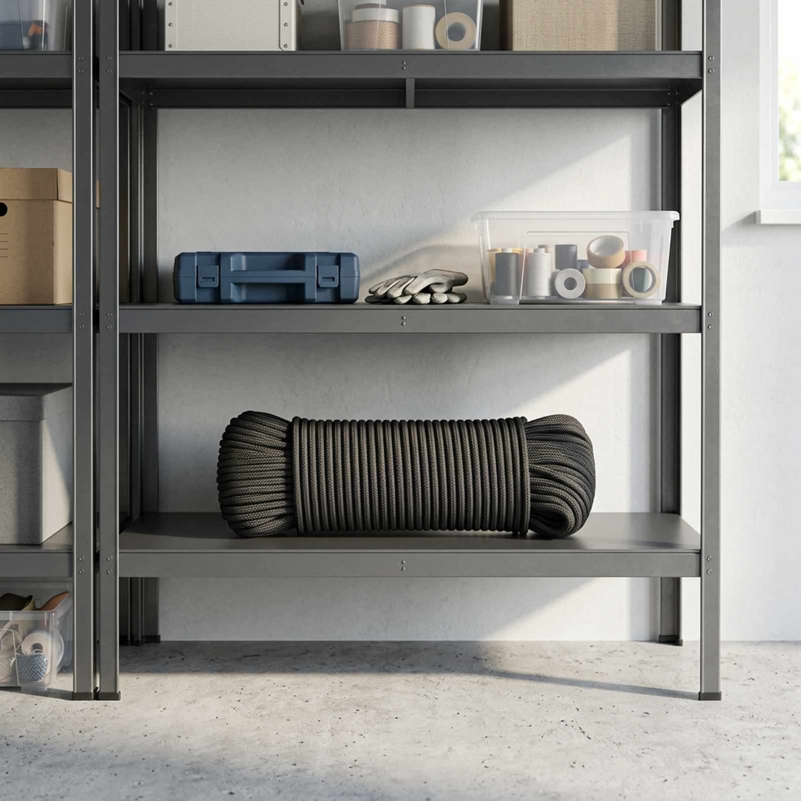 Večnamenska vrv 4 mm 25 m Črna Poliester