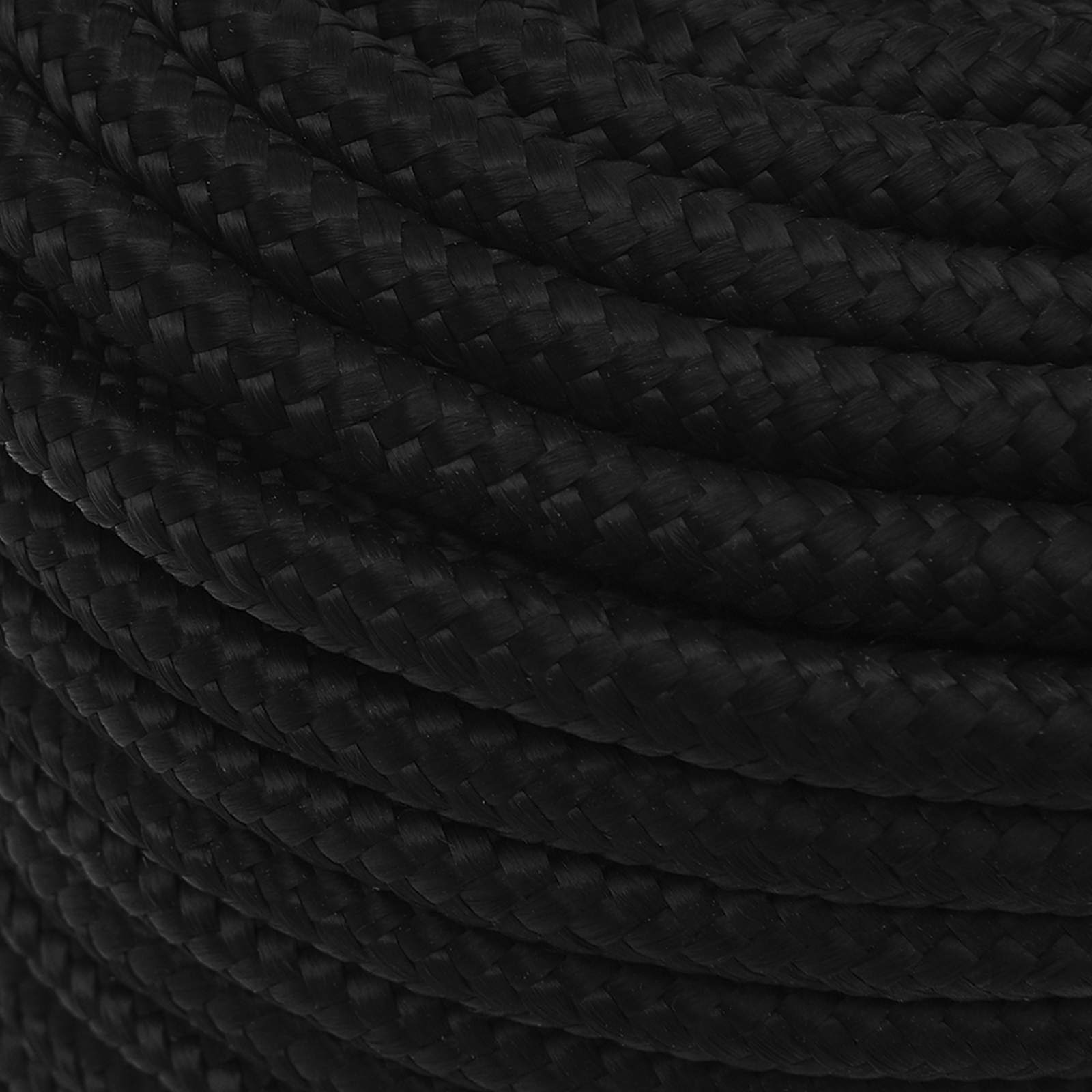 vidaXL Mehrzweck-Allzweckseil 14 mm 50 m Schwarz Polyester – Bild 4