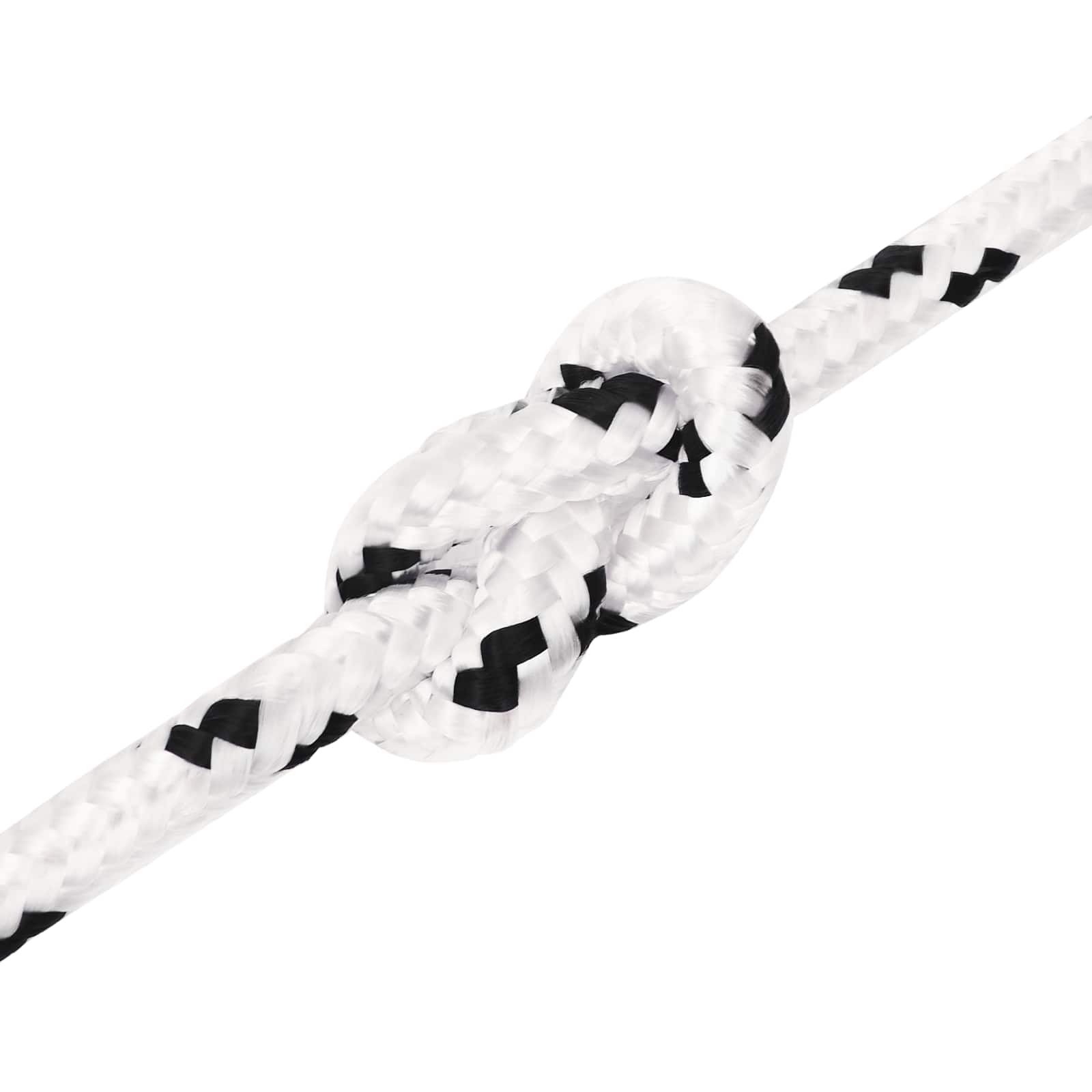 vidaXL Mehrzweck-Allzweckseil 6 mm 100 m Weiß Polyester – Bild 5