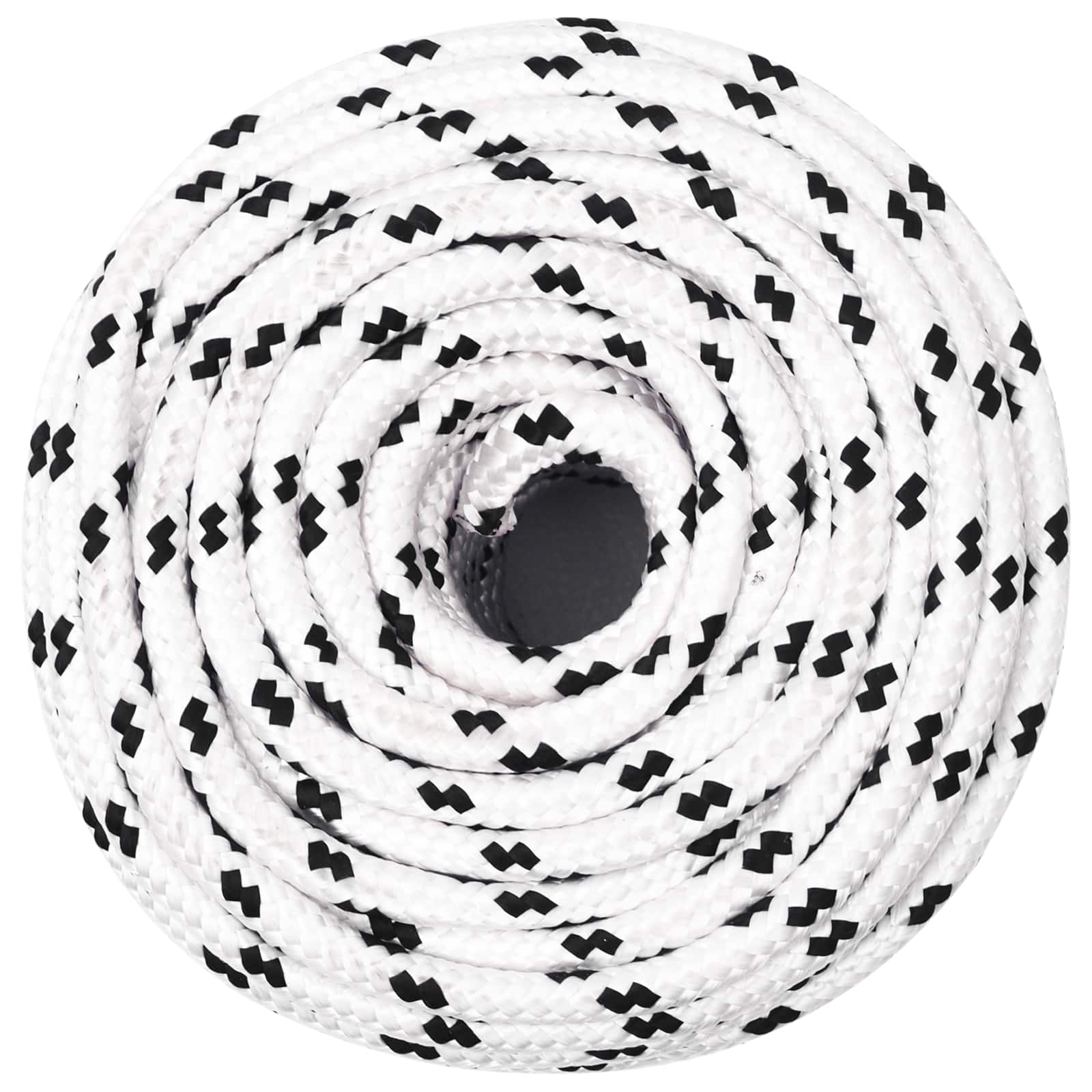vidaXL Mehrzweck-Allzweckseil 6 mm 100 m Weiß Polyester – Bild 3