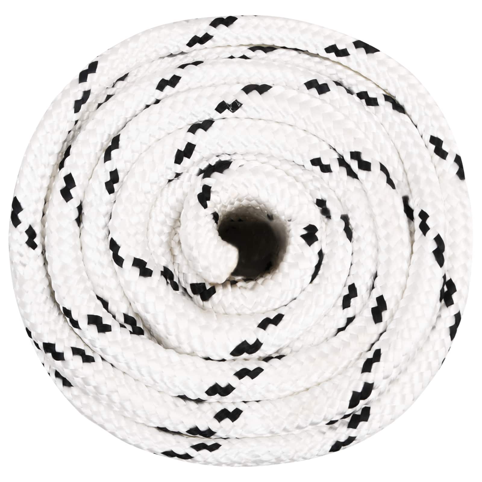 vidaXL Mehrzweck-Allzweckseil 20 mm 25 m Weiß Polyester – Bild 3