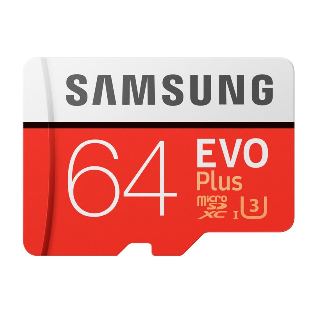 Onbekend Micro SD-Kaart Samsung EVO Plus MB-MC64G 64 GB Rood Wit