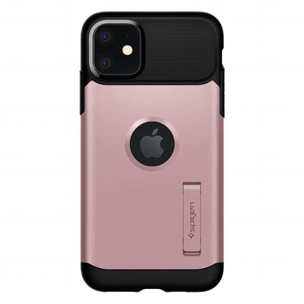 SPIGEN - iPhone 11 Hoesje - Back Case Slim Armor Rosé Goud