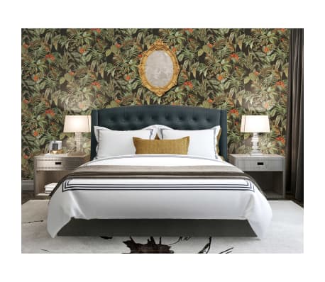 DUTCH WALLCOVERINGS Ταπετσαρία Τοίχου Bird-of-Paradise Μαύρη