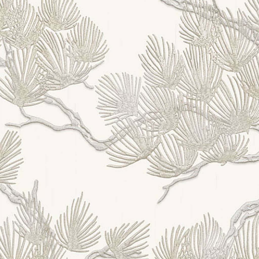 DUTCH WALLCOVERINGS tapet Pine Tree hvid