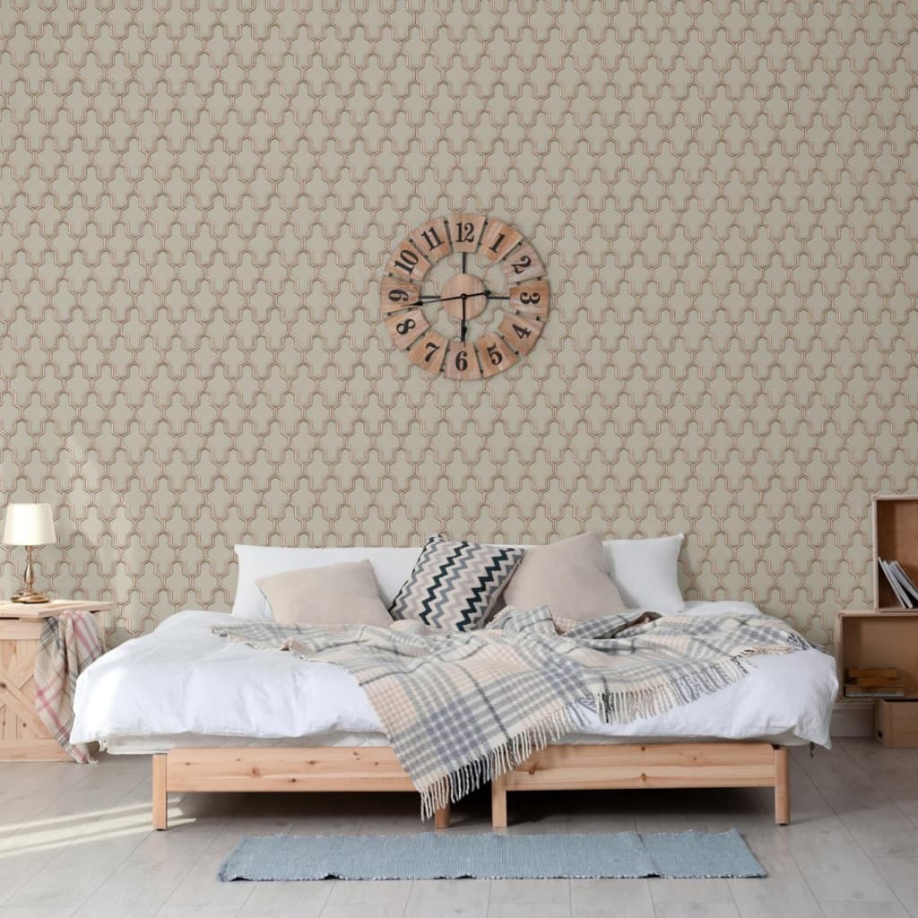 DUTCH WALLCOVERINGS Tapete Geometric Golden und Grün