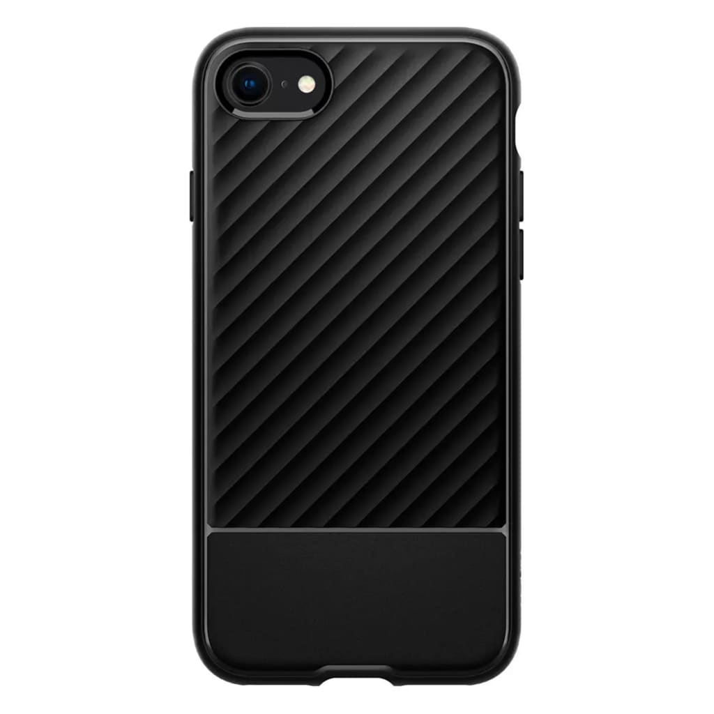 SPIGEN - iPhone SE (2020) Hoesje - Back Case Core Armor Mat Zwart