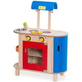 Wonderworld Kochzentrum Holz Blau und Rot HOUT192443